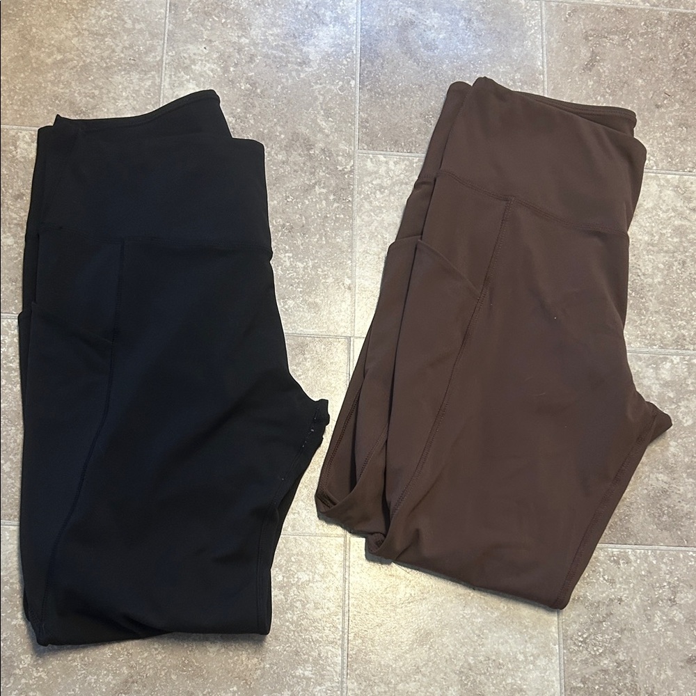 Black and Brown Leggings Set